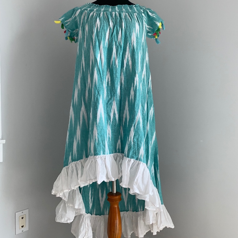 Festive Aqua Green Summer Sundress